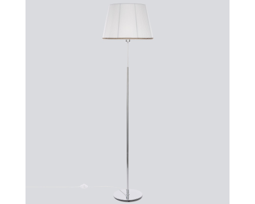 Citilux Линц CL402970 Торшер хром с белым абажуром