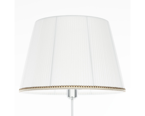 Citilux Линц CL402970 Торшер хром с белым абажуром