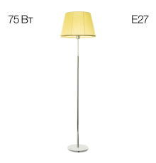 Citilux Линц CL402973 Торшер хром с кремовым абажуром