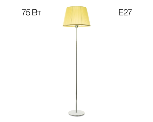 Citilux Линц CL402973 Торшер хром с кремовым абажуром