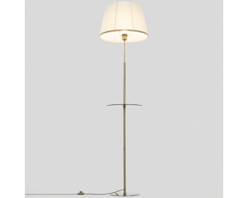 Citilux Линц CL402980T Торшер бронза со столиком и белым абажуром