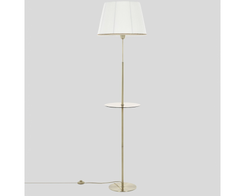 Citilux Линц CL402980T Торшер бронза со столиком и белым абажуром