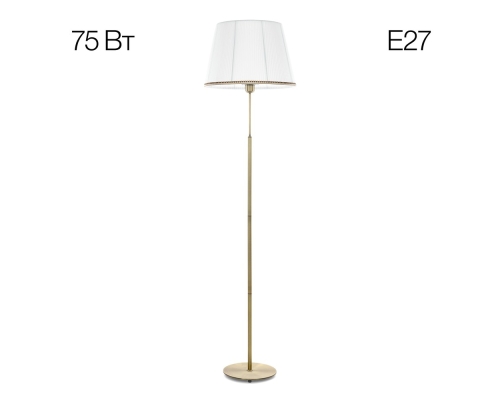 Citilux Линц CL402980 Торшер бронза с белым абажуром