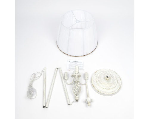 Citilux Вена CL402920 Торшер патина с белым абажуром