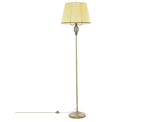 Citilux Вена CL402933 Торшер бронза с кремовым абажуром