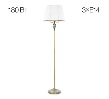 Citilux Вена CL402930 Торшер бронза с белым абажуром