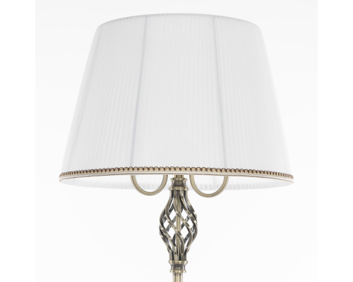 Citilux Вена CL402930 Торшер бронза с белым абажуром