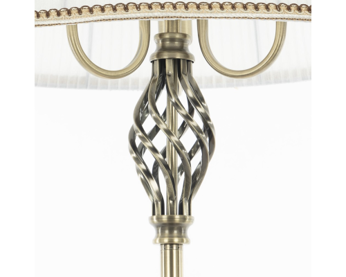 Citilux Вена CL402930T Торшер бронза со столиком и белым абажуром