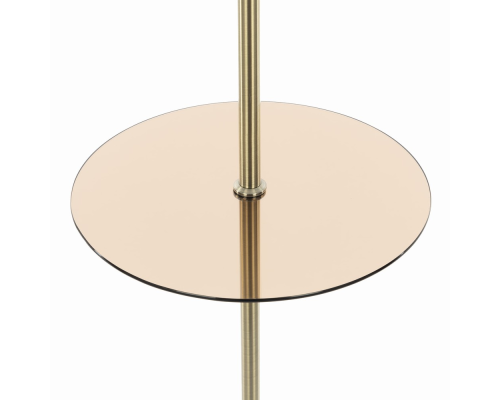 Citilux Вена CL402930T Торшер бронза со столиком и белым абажуром