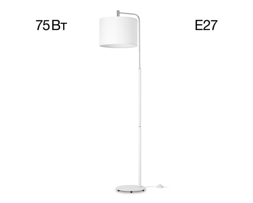 Citilux Тевин CL806030 Торшер с белым абажуром