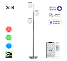 Citilux Адам Смарт CL228A931 RGB LED Умный торшер Матовый Хром