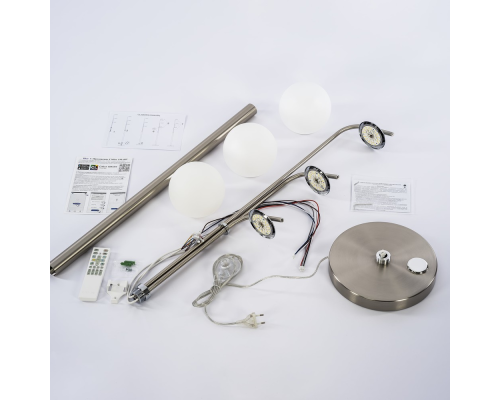 Citilux Адам Смарт CL228A931 RGB LED Умный торшер Матовый Хром