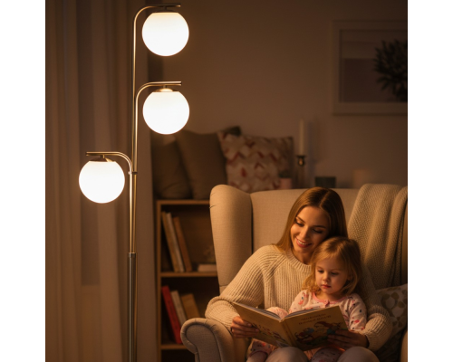 Citilux Адам Смарт CL228A931 RGB LED Умный торшер Матовый Хром