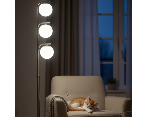 Citilux Адам Смарт CL228A931 RGB LED Умный торшер Матовый Хром