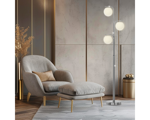 Citilux Адам Смарт CL228A931 RGB LED Умный торшер Матовый Хром