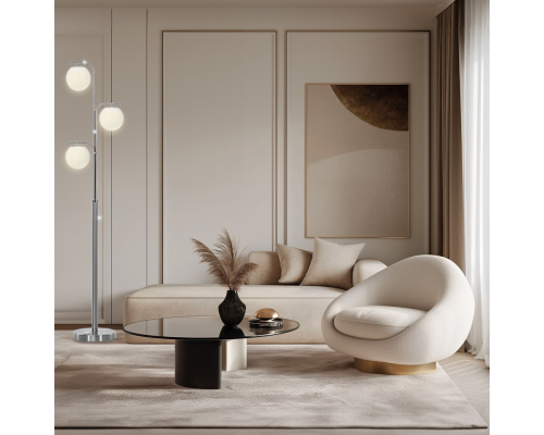 Citilux Адам Смарт CL228A931 RGB LED Умный торшер Матовый Хром