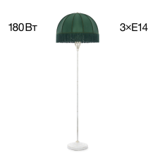 Citilux Базель CL407922 Торшер патина с зелёным абажуром