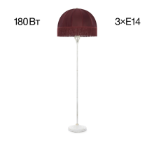 Citilux Базель CL407923 Торшер патина с красным абажуром