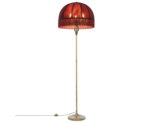Citilux Базель CL407933 Торшер бронза с красным абажуром