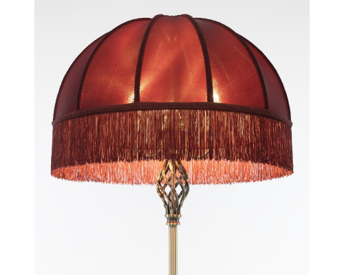 Citilux Базель CL407933 Торшер бронза с красным абажуром