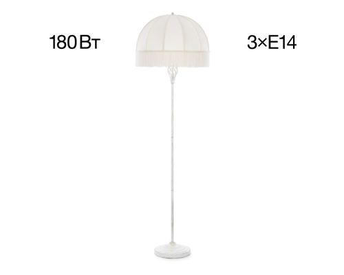 Citilux Базель CL407921 Торшер патина с бежевым абажуром