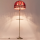Citilux Базель CL407933T Торшер бронза со столиком и красным абажуром