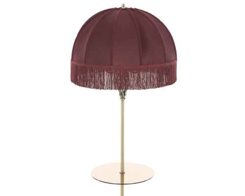 Citilux Базель CL407933T Торшер бронза со столиком и красным абажуром