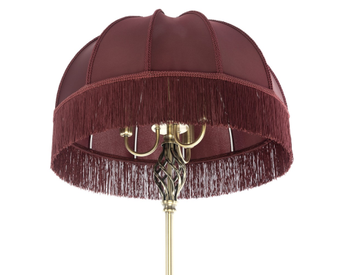 Citilux Базель CL407933T Торшер бронза со столиком и красным абажуром