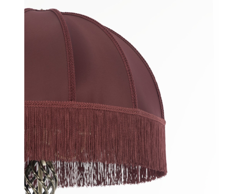 Citilux Базель CL407933T Торшер бронза со столиком и красным абажуром