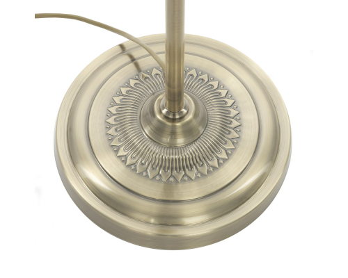 Citilux Базель CL407933T Торшер бронза со столиком и красным абажуром