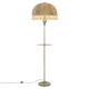 Citilux Базель CL407935T Торшер бронза со столиком и абажуром Вышивка