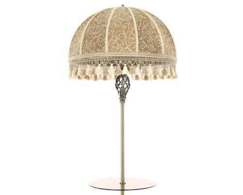 Citilux Базель CL407935T Торшер бронза со столиком и абажуром Вышивка