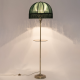 Citilux Базель CL407932T Торшер бронза со столиком и зелёным абажуром