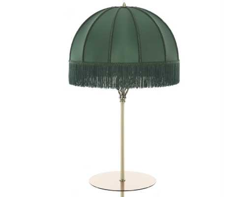 Citilux Базель CL407932T Торшер бронза со столиком и зелёным абажуром