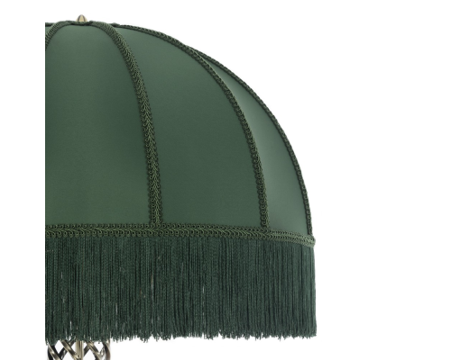 Citilux Базель CL407932T Торшер бронза со столиком и зелёным абажуром