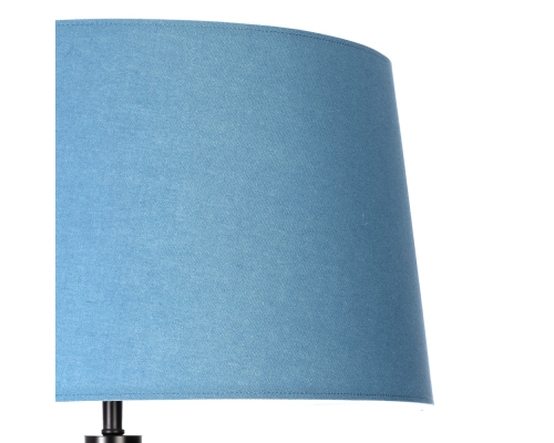 Citilux Рейнер CL806023 Торшер чёрный со столиком и синим абажуром