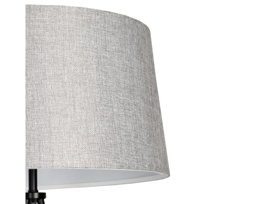 Citilux Рейнер CL806022 Торшер чёрный со столиком и серым абажуром