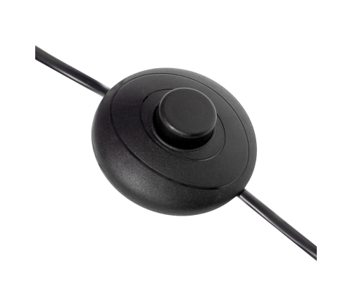 Citilux Рейнер CL806022 Торшер чёрный со столиком и серым абажуром