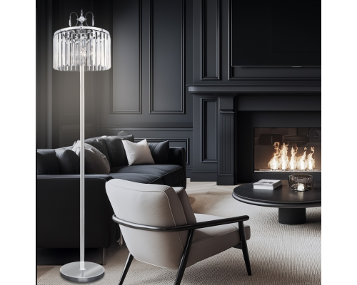 Citilux Инга CL335941 Торшер хрустальный Хром