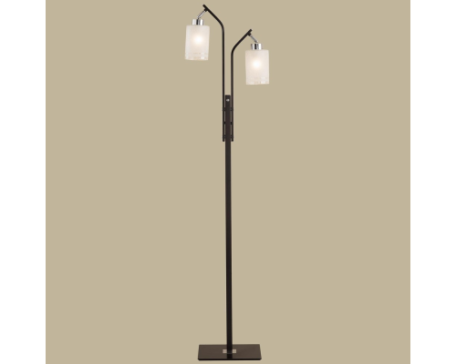 Citilux Фортуна CL156921 Торшер с поворотными плафонами Венге Хром