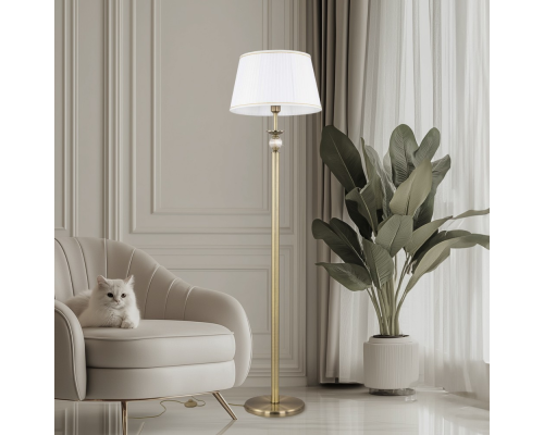 Citilux Гера CL433913 Торшер с абажуром Бронза