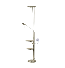 Citilux Тандем CL801001F Торшер со столиком Матовый Хром