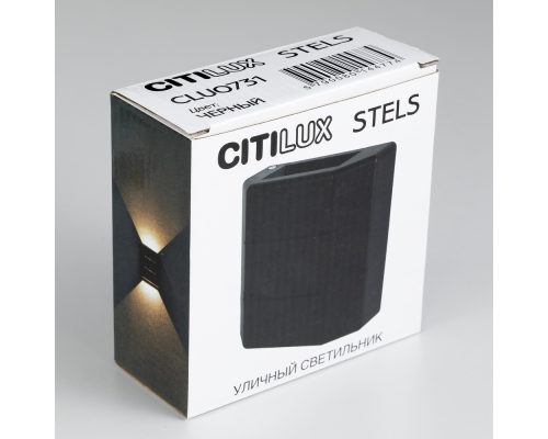 Citilux STELS CLU0731 LED Уличный настенный светильник Чёрный