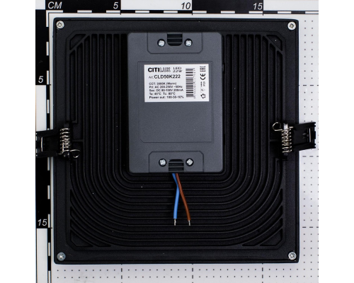 Citilux Омега CLD50K222 LED Встраиваемый светильник с диммером Чёрный