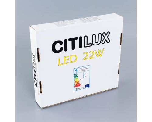 Citilux Омега CLD50R221 LED Встраиваемый светильник с диммером Матовый Хром