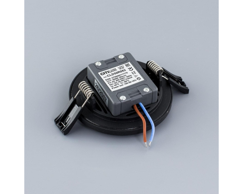 Citilux Омега CLD50R082 LED Встраиваемый светильник с диммером Чёрный