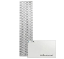 Потолок реечный подвесной Cesal S-100 3306 белый матовый 4м перфорированный