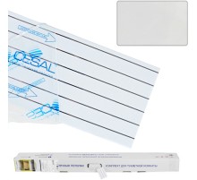 Подвесной реечный потолок (комплект) Cesal S100 для туалета белый матовый