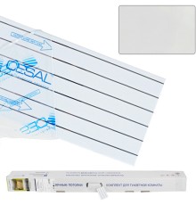 Подвесной реечный потолок (комплект) Cesal S100 для туалета белый матовый