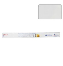 Подвесной реечный потолок (комплект) Cesal S100 белый матовый с белой вставкой